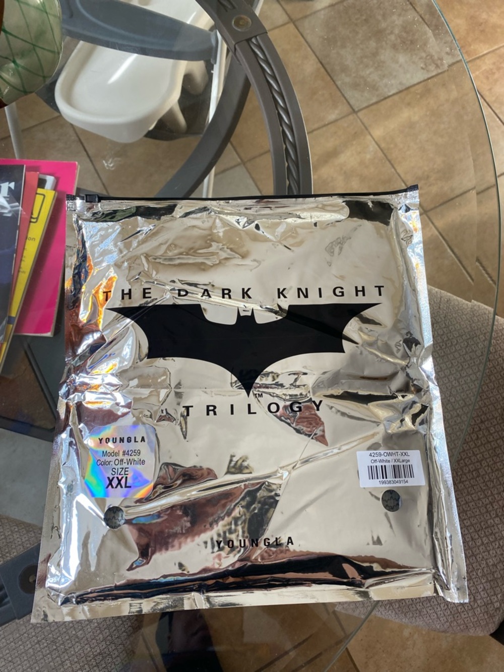 YoungLA Off White Batman Compression Shirt Size XXL